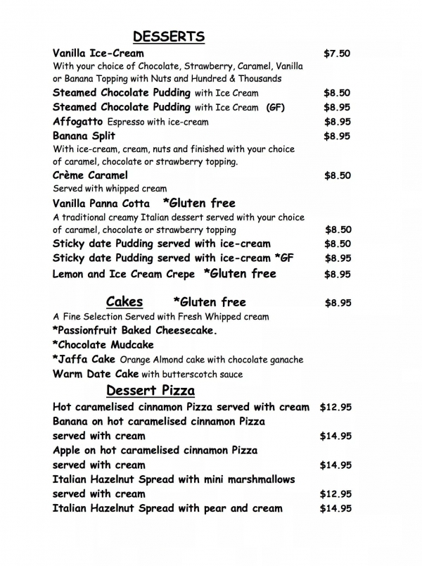 Avoca Beach Pizzeria & Pasta Avoca Beach Central Coast - NSW | OBZ Online Business Zone
