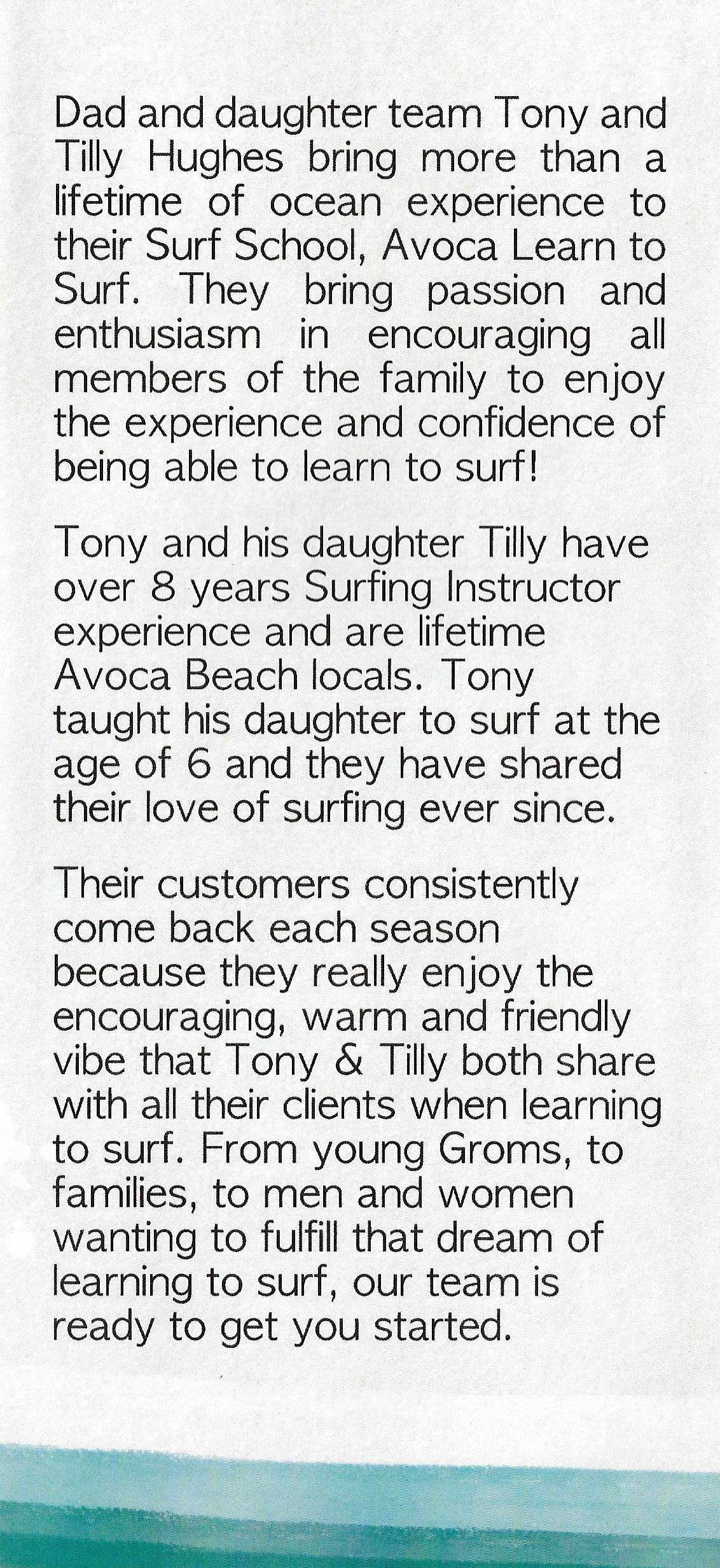 Avoca + Terrigal Learn To Surf Flyer Avoca Beach Central Coast - NSW | OBZ Online Business Zone Avoca + Terrigal Learn To Surf Avoca Beach Central Coast - NSW | OBZ Online Business Zone