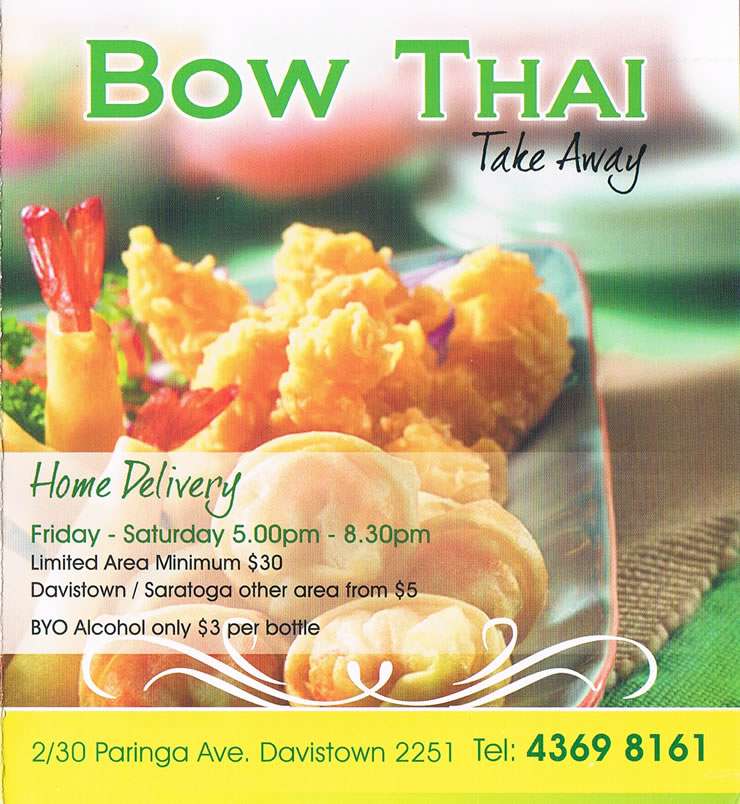 Bow Thai Restaurant Gosford Central Coast - NSW | OBZ Online Business Zone
