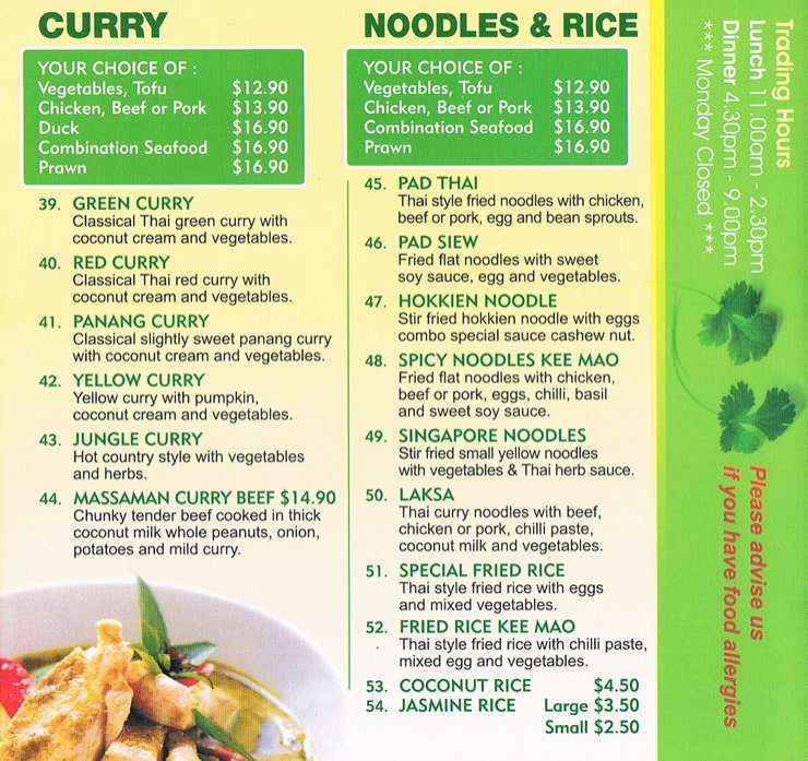 Bow Thai Restaurant Gosford Central Coast - NSW | OBZ Online Business Zone