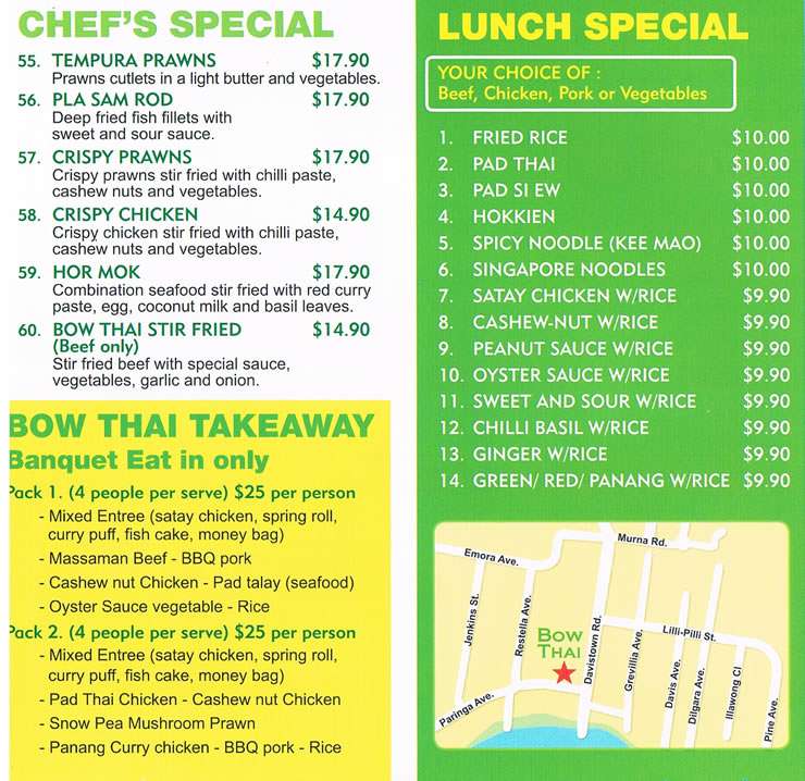 Bow Thai Davistown Central Coast - NSW | OBZ Online Business Zone