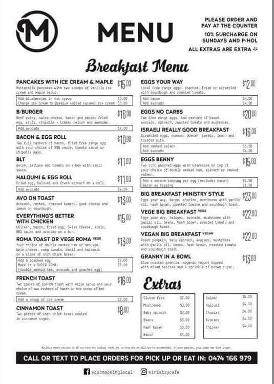Ministry Cafe Wyoming Central Coast - NSW | OBZ Online Business Zone
