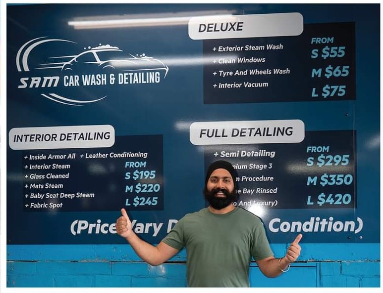 Sam Car Wash & Detailing Flyer Gosford Central Coast - NSW | OBZ Online Business Zone Sam Car Wash & Detailing Gosford Central Coast - NSW | OBZ Online Business Zone