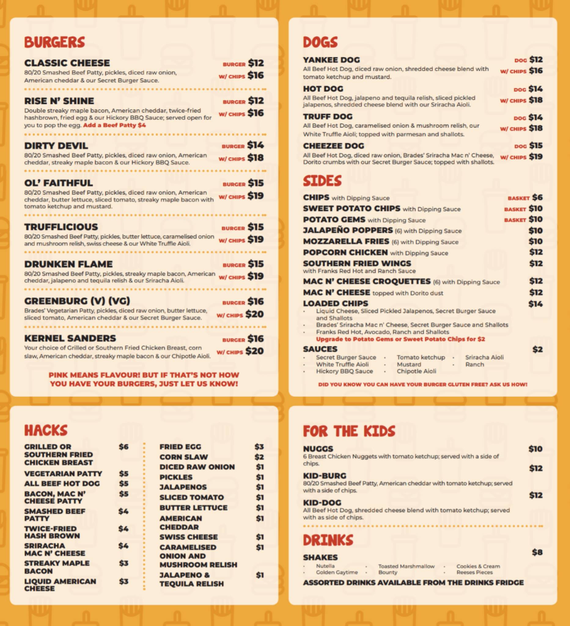 stacks menu stacks menu